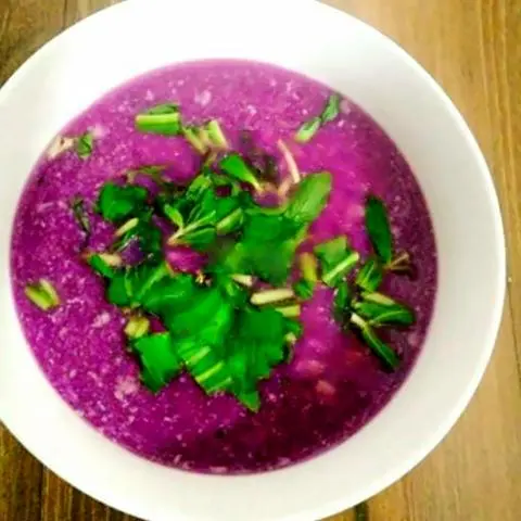 Hình ảnh Canh khoai mỡ thịt bằm