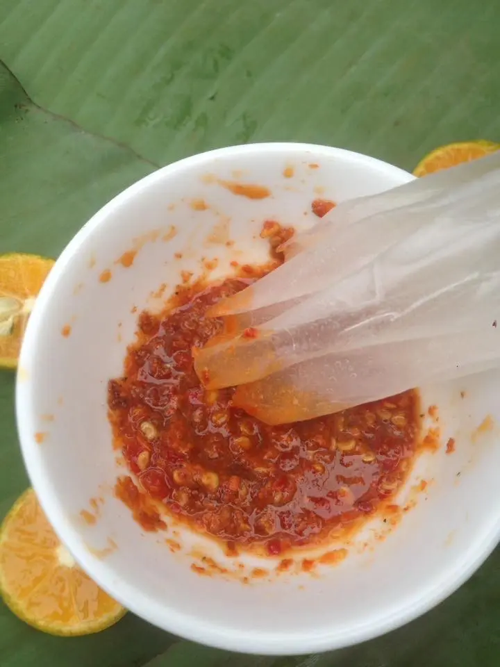 Hình ảnh Bánh tráng bơ tắc (chấm)