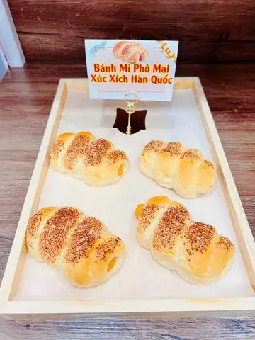 Hình ảnh Bánh Phô Mai Xúc Xích Hàn Quốc