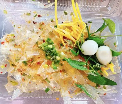 Hình ảnh Bánh Tráng Satế Mỡ Hành
