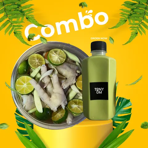 Hình ảnh Combo 1: Chân gà ngâm sả tắc (hộp nhỏ) - 1 Loại nước bất kì của quán