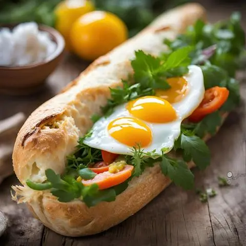 Hình ảnh Bánh mì 2 Trứng