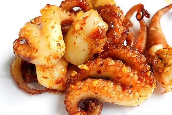 Hình ảnh bạch tuộc nướng và xào 