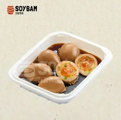 Hình ảnh Trứng lòng đào ngâm tương 