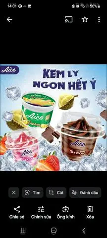 Hình ảnh Kem socola Ly 
