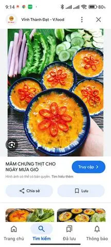 Hình ảnh mắm trưng 3 chén 