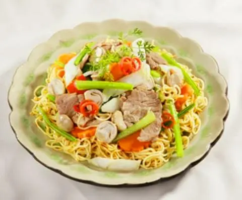 Hình ảnh mì xào thịt heo