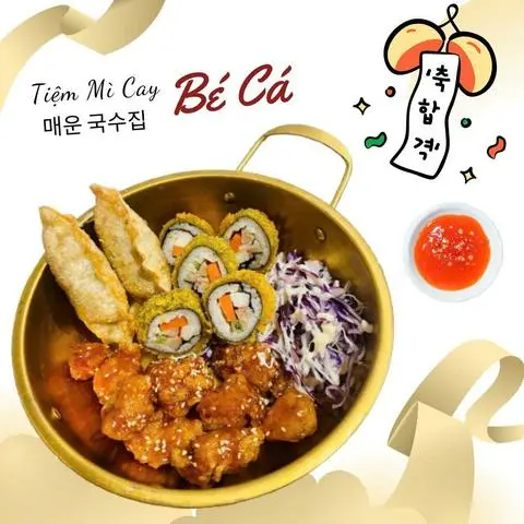 Hình ảnh Set Gà Sốt Tùy Chọn + Kimbap Chiên + Mandu - 소스 선택 치킨 + 튀김 김밥 + 만두 세트