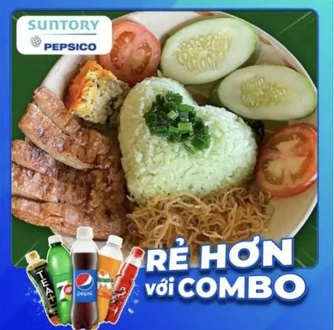 Hình ảnh Combo Cơm Tấm Sườn Bì Chả + Pepsi
