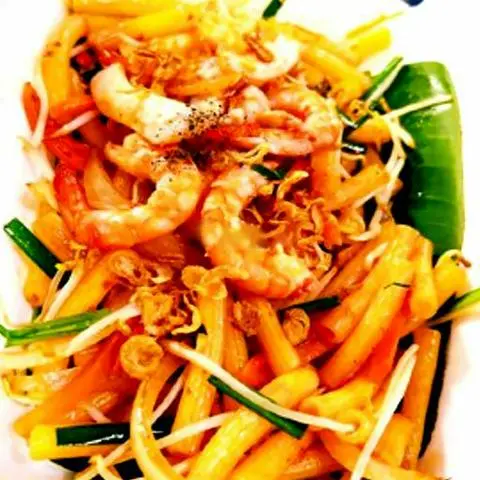Hình ảnh Nui Xào Hải Sản