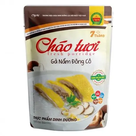 Hình ảnh Cháo gà nấm đông cô