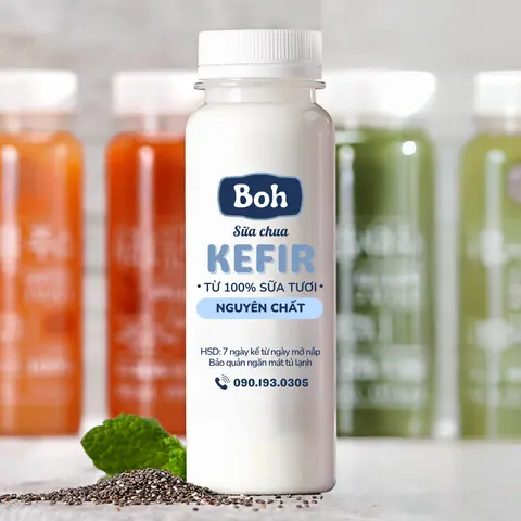 Hình ảnh Sữa chua Kefir chai nguyên chất 330ml