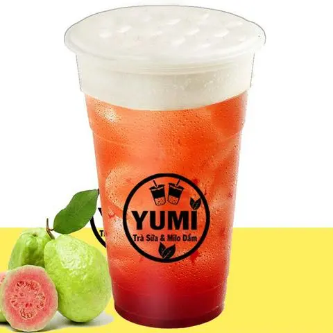 Hình ảnh Trà Ổi Hồng Tươi Dầm Kem Cheese (Size 700ml)