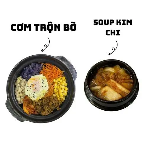 Hình ảnh Cơm trộn bò + soup kim chi