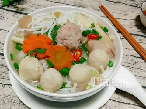 Hình ảnh bánh canh bò viên