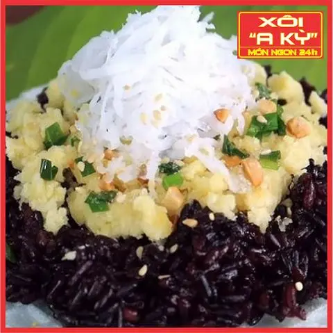 Hình ảnh Xôi Nếp Than Nước Cốt Dừa