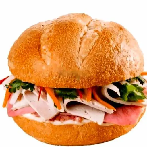 Hình ảnh Hamburger thịt chả