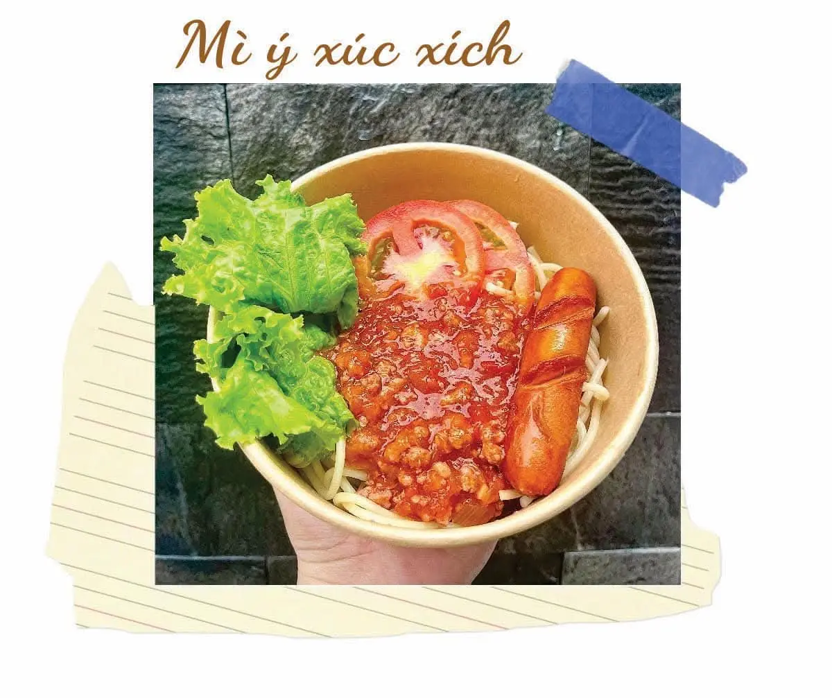 Hình ảnh Mỳ Ý xúc xích
