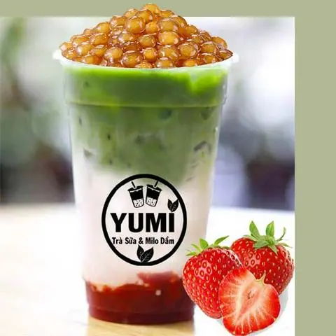 Hình ảnh Latte Matcha Dâu (Size 700ml)