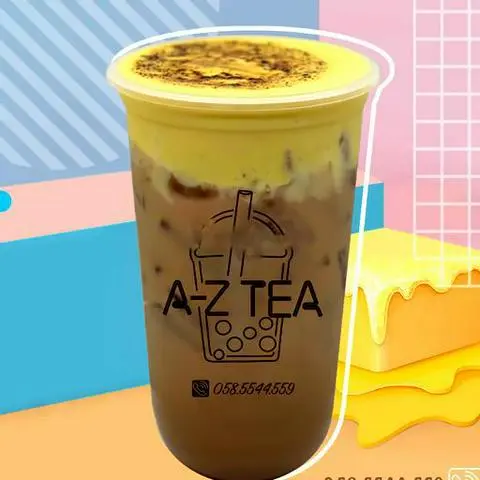 Hình ảnh Trà sữa sốt kem caramel trứng