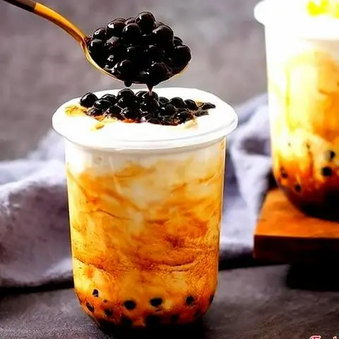 Hình ảnh Sữa tươi trân châu đường đen