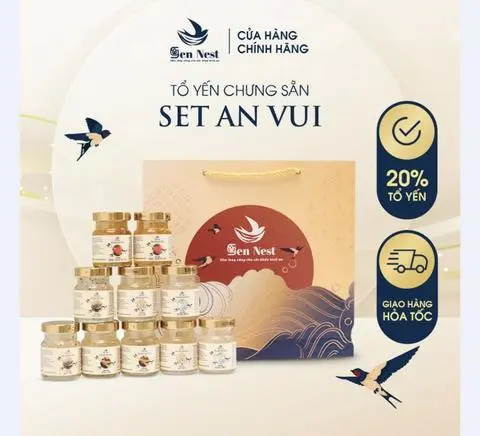 Hình ảnh SET 10 HŨ YẾN SÀO CHƯNG SẴN MIX VỊ