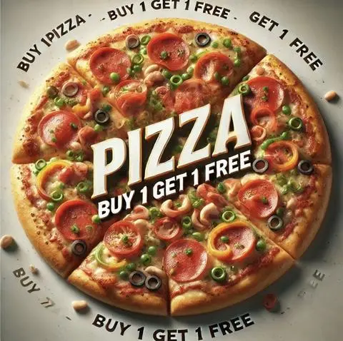 Hình ảnh [MUA 1 TẶNG 1] Pizza Hải Sản 20cm + Nước ngọt 
