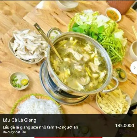 Hình ảnh Lẩu gà lá giang