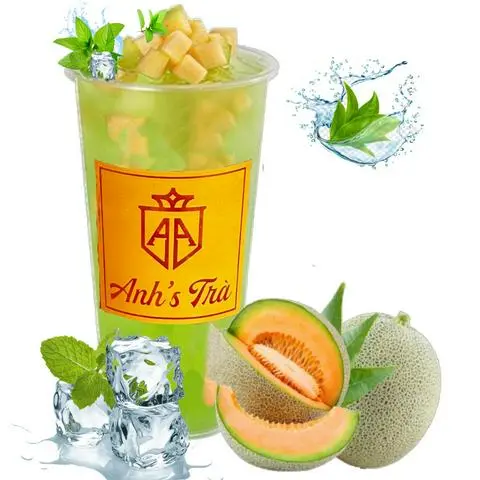 Hình ảnh Trà Dưa Lưới Bạc Hà 