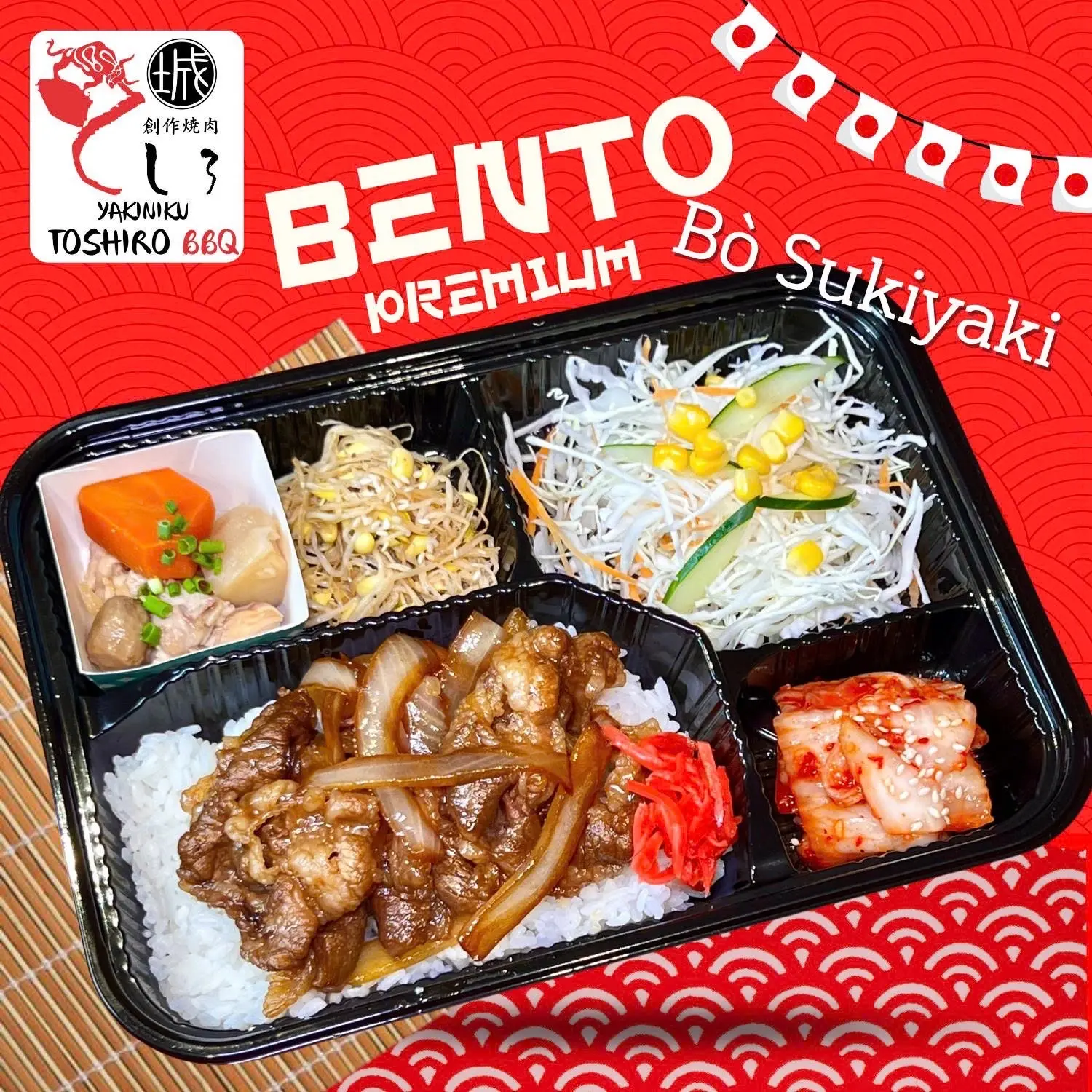 Hình ảnh Set cơm bò xào sukiyaki