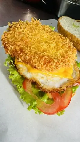 Hình ảnh Burger Gà Giòn-Trứng-Phomai 