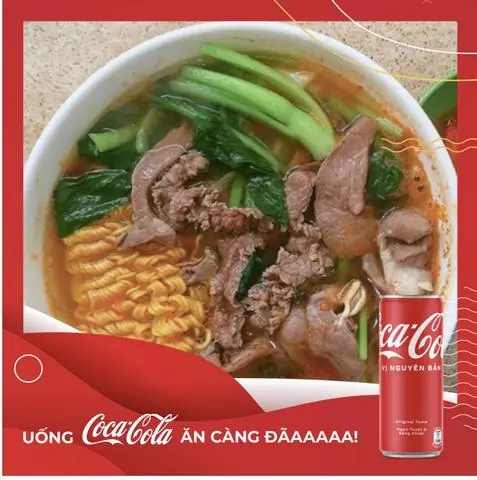 Hình ảnh Mỳ tim bò chua cay+ Coca