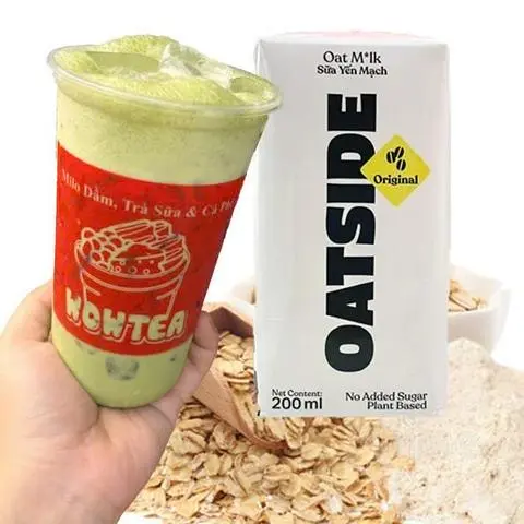Hình ảnh (Món mới) Matcha Latte Sữa Yến Mạch Oatside