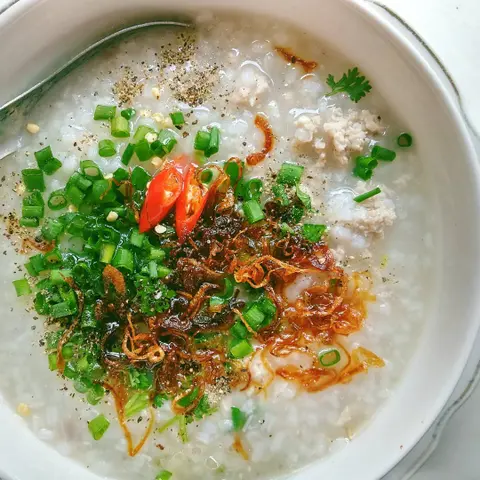 Hình ảnh Cháo hàu nấm + Cháo thịt bằm+ 1 coca chai