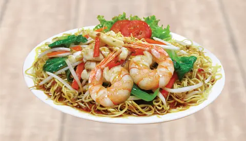 Hình ảnh Mì trứng xào hải sản