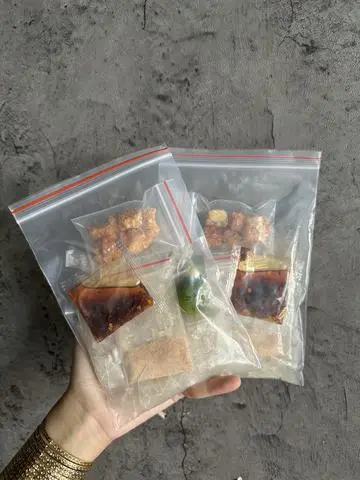 Hình ảnh BÁNH TRÁNG MUỐI - SATE TÓP MỠ 