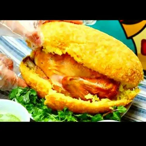 Hình ảnh Gà nướng + xôi chiên