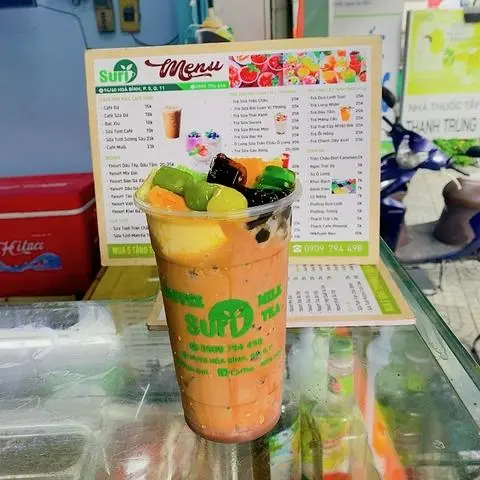 Hình ảnh Sô-cô-la full topping thêm bánh flan 