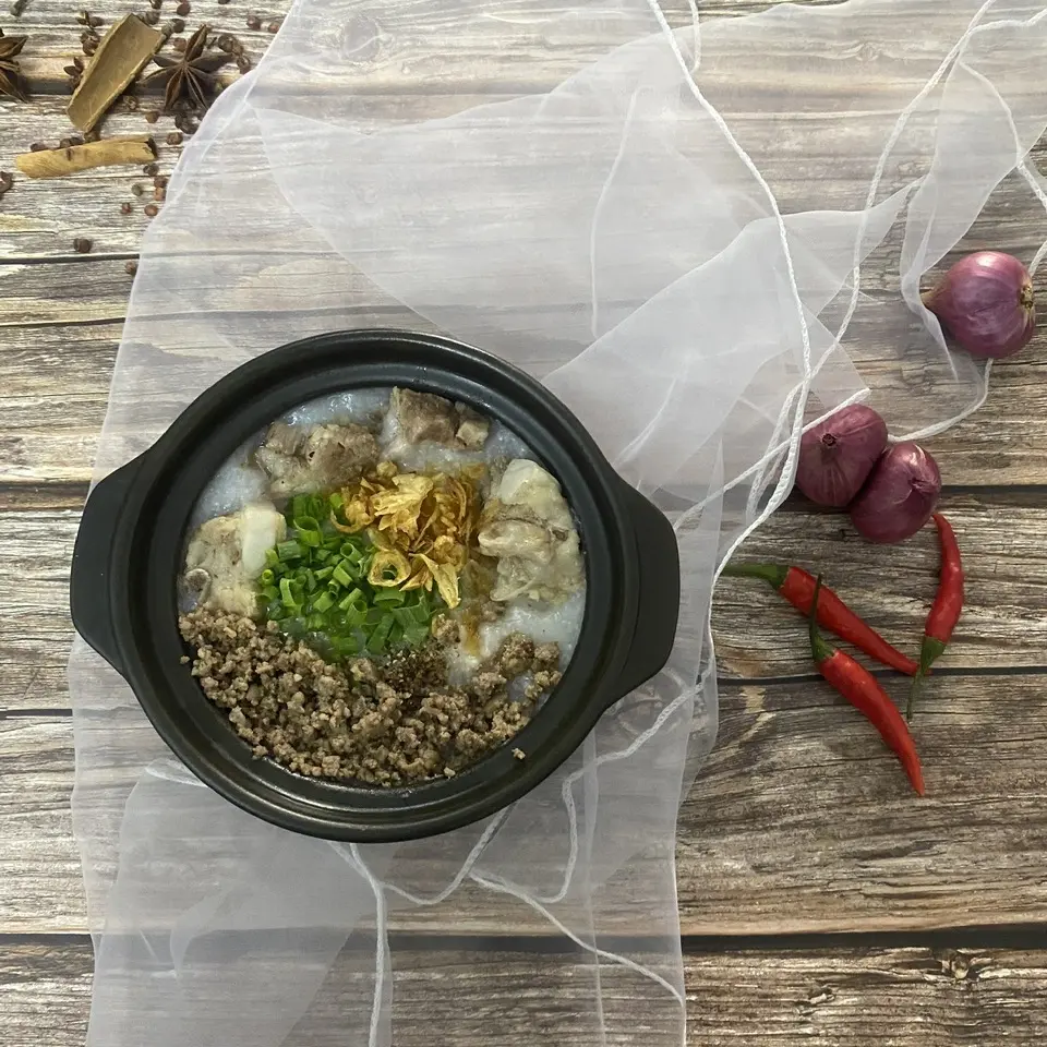 Hình ảnh Cháo sườn thịt bằm