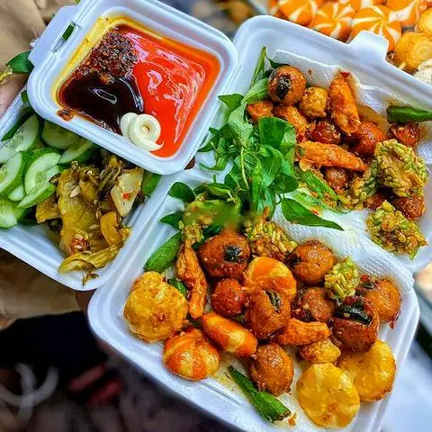 Hình ảnh Combo trái tim băng chiên cay - mắm