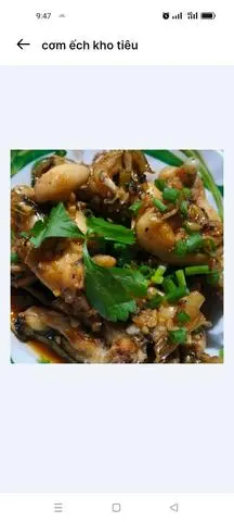 Hình ảnh cơm ếch kho xả ớt 