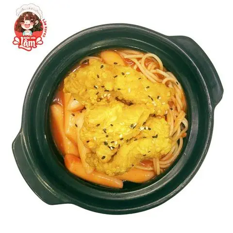 Hình ảnh Mì ý trộn tokbokki gà 