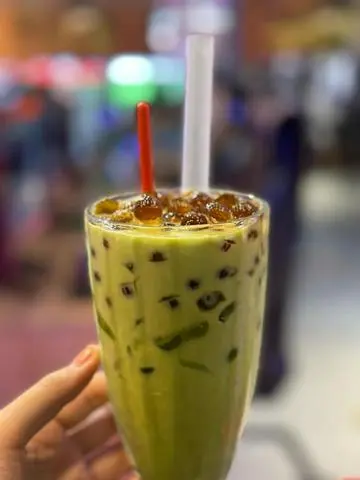 Hình ảnh Trà Sữa Thái Xanh Trân Châu