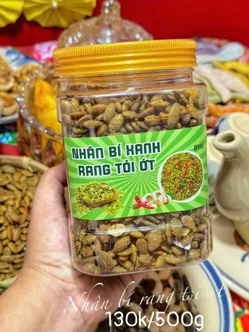 Hình ảnh Nhân Bí Cháy Tỏi 500g