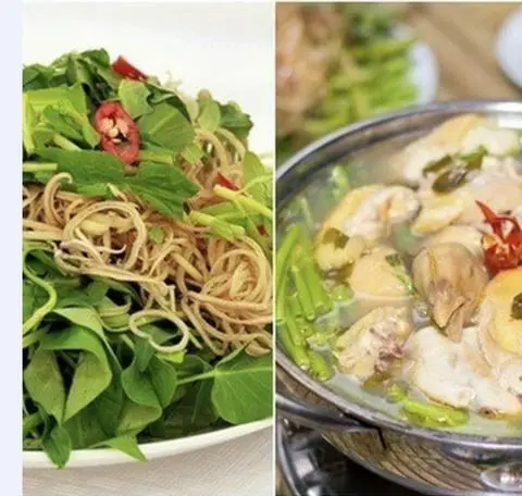 Hình ảnh Rau lẩu (  lẩu lá giang, ớt hiểm, chanh ớt