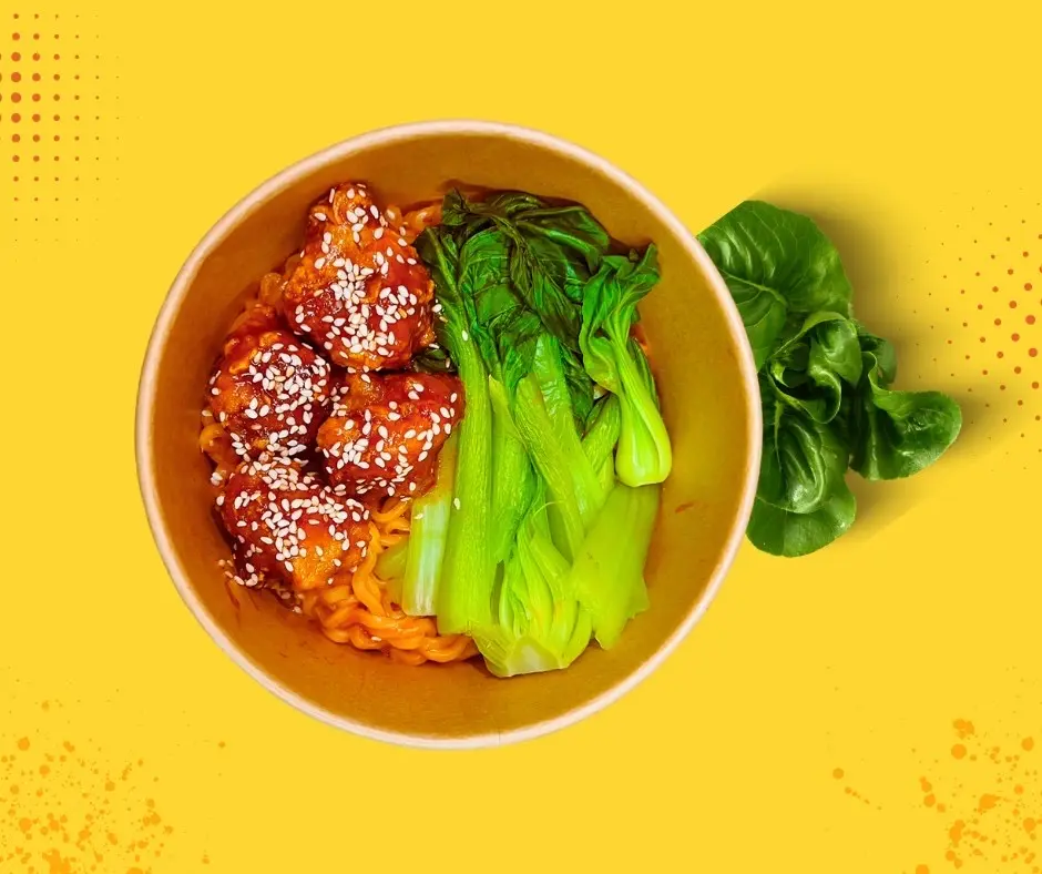 Hình ảnh Mì trộn gà popcorn