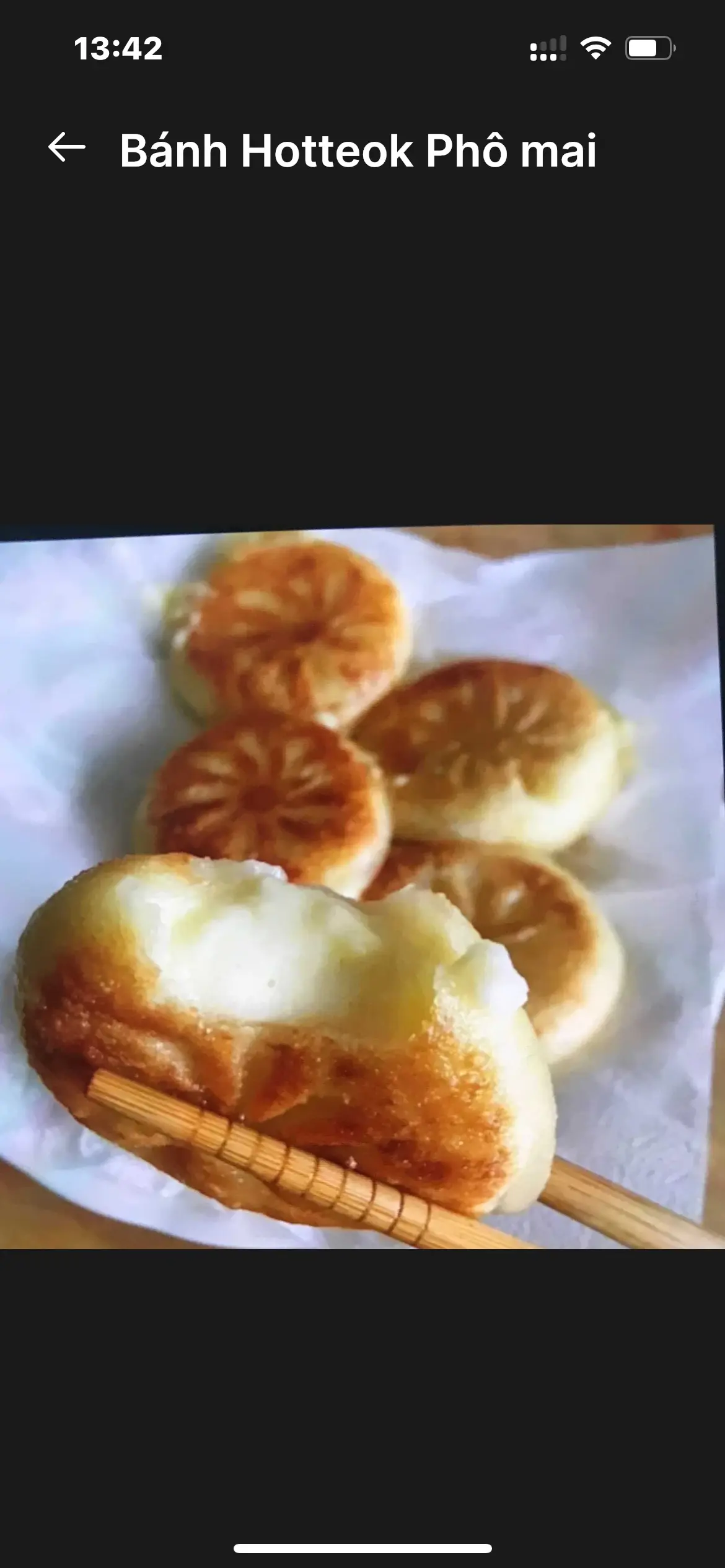 Hình ảnh Bánh hotteok phô mai