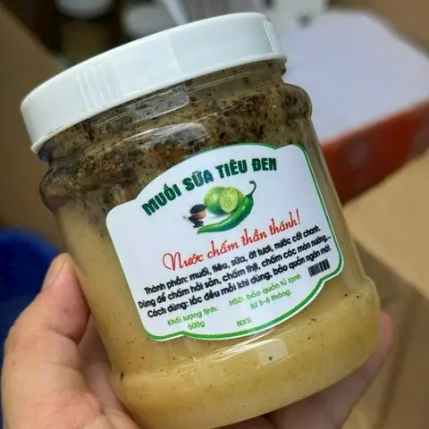 Hình ảnh Muối sữa tiêu đen (500g) 