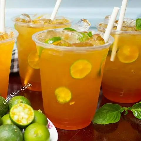 Hình ảnh Trà đào tắc 700 ml