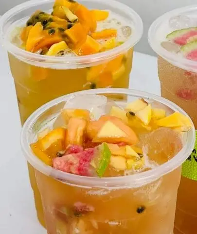 Hình ảnh Trà Em dâu chanh Leo Size Đại 